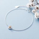 Pulsera de cadena de margaritas para mujer 4