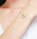 Pulsera de cadena de mujer con anillo P146 2