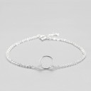 Pulsera de cadena de mujer con anillo 1