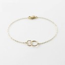 Pulsera de cadena de mujer con anillos 5