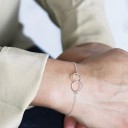 Pulsera de cadena de mujer con anillos 2