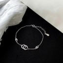 Pulsera de cadena de mujer con anillos 3