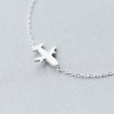 Pulsera de cadena de mujer con avión 3
