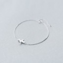 Pulsera de cadena de mujer con avión 4
