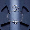 Pulsera de cadena de mujer con circonitas 2