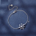 Pulsera de cadena de mujer con circonitas 4