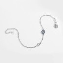Pulsera de cadena de mujer con circonitas 4