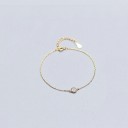 Pulsera de cadena de mujer con círculo 3