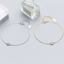 Pulsera de cadena de mujer con círculo 1
