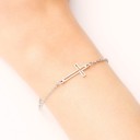 Pulsera de cadena de mujer con cruz 2