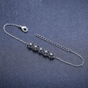 Pulsera de cadena de mujer con flores 3