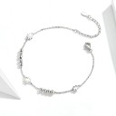 Pulsera de cadena de mujer con flores 4