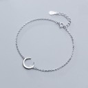 Pulsera de cadena de mujer con luna 1