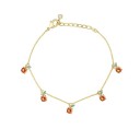 Pulsera de cadena para mujer con colgantes de frutas 8