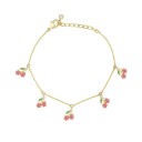 Pulsera de cadena para mujer con colgantes de frutas 9