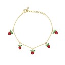Pulsera de cadena para mujer con colgantes de frutas 12