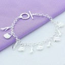 Pulsera de cadena para mujer con colgantes P200 1