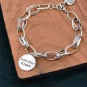 Pulsera de cadena para mujer con colgantes P87 3