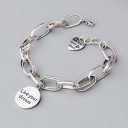 Pulsera de cadena para mujer con colgantes P87 5