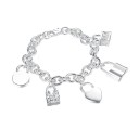 Pulsera de cadena para mujer con colgantes 1