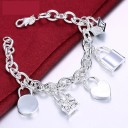 Pulsera de cadena para mujer con colgantes 3