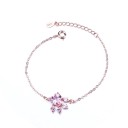 Pulsera de cadena para mujer con forma de pata de perro 1