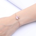 Pulsera de cadena para mujer con forma de pata de perro 2