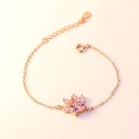 Pulsera de cadena para mujer con forma de pata de perro 3