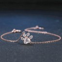 Pulsera de cadena para mujer con huella de perro H177 5