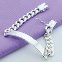Pulsera de cadena para mujer con placa 2