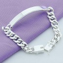 Pulsera de cadena para mujer con placa 3