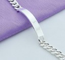 Pulsera de cadena para mujer con placa 4