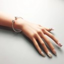Pulsera de calavera abierta para mujer 4