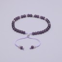 Pulsera de cuentas de amatista para mujer 4