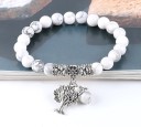 Pulsera de cuentas de árbol para mujer 4