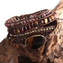 Pulsera de cuentas multicapa para mujer H322 9