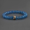 Pulsera de cuentas para mujer con corona 11