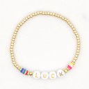 Pulsera de cuentas para mujer con inscripción 2