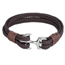 Pulsera de cuero con ancla 11