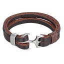 Pulsera de cuero con ancla 1