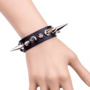 Pulsera de cuero con pinchos 2