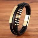 Pulsera de cuero para hombre H283 3
