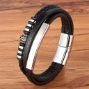 Pulsera de cuero para hombre H283 2