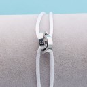 Pulsera de hilo con círculos conectados 35