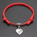 Pulsera de hilo con corazón H469 3