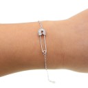 Pulsera de imperdible para mujer 2