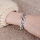 Pulsera de mujer abierta con forma de pez P163 2