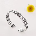 Pulsera de mujer abierta con forma de pez P163 5