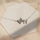 Pulsera de mujer cadena con mariposas H127 4