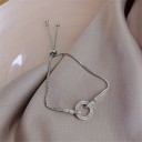 Pulsera de mujer círculo con piedras 5